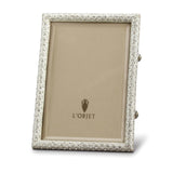 L'Objet - Rectangular Pave Frame - White Crystals Platinum - 4 x 6
