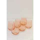 Estelle Colored Wine Stemless - Set of 6