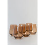 Estelle Colored Wine Stemless - Set of 6