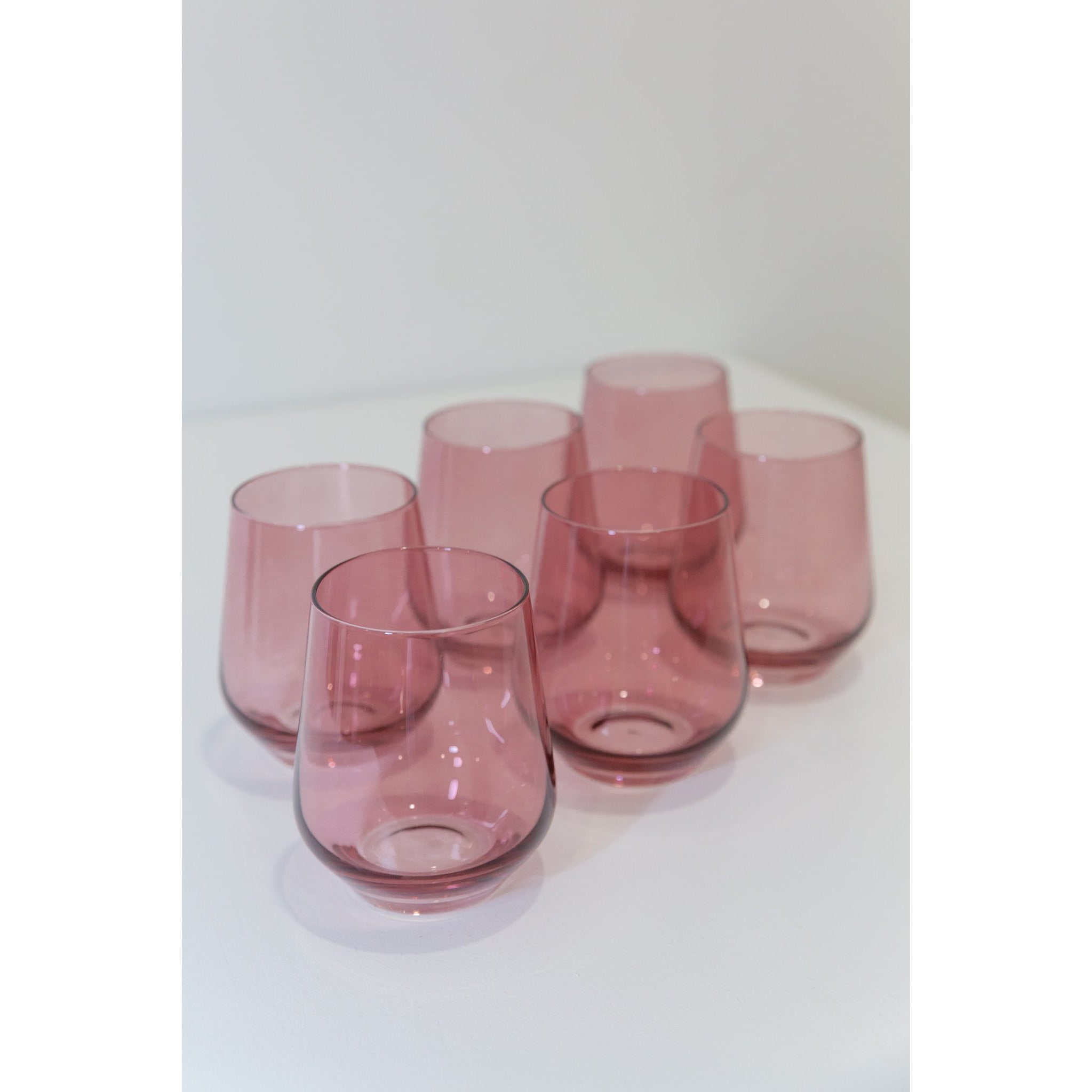 Estelle Colored Wine Stemless - Set of 6 – Lori Karbal Store