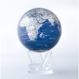 MOVA - Blue & Silver Globe - 4.5"