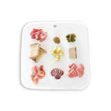 Tina Frey Square Charcuterie Board - White