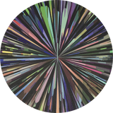 Black Kaleidoscope Placemat - 16"