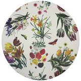 Flora Fauna White - Pebble Placemat - 16"