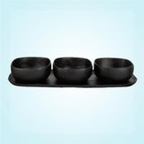 Tina Frey Trio of Bowls on Dish Set - Grey