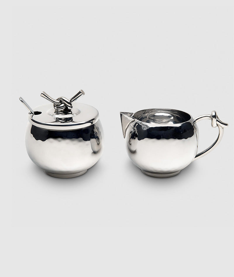 Mary Jurek Helyx Cream and Sugar Set with Knot