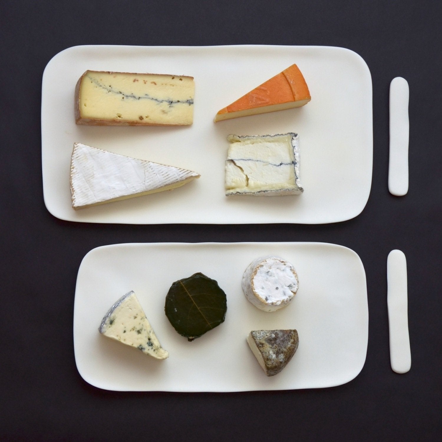 Tina Frey Serving Bowl with Cheese Spreader - White