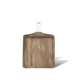Montes Doggett - Acacia Square Cutting Board, White Handle
